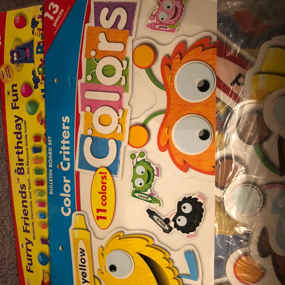 CLASSROOM WALL DECOR AND CHARTS EARLY LEARNING. All laminated! Most have Velcro. - Picture 11 of 16